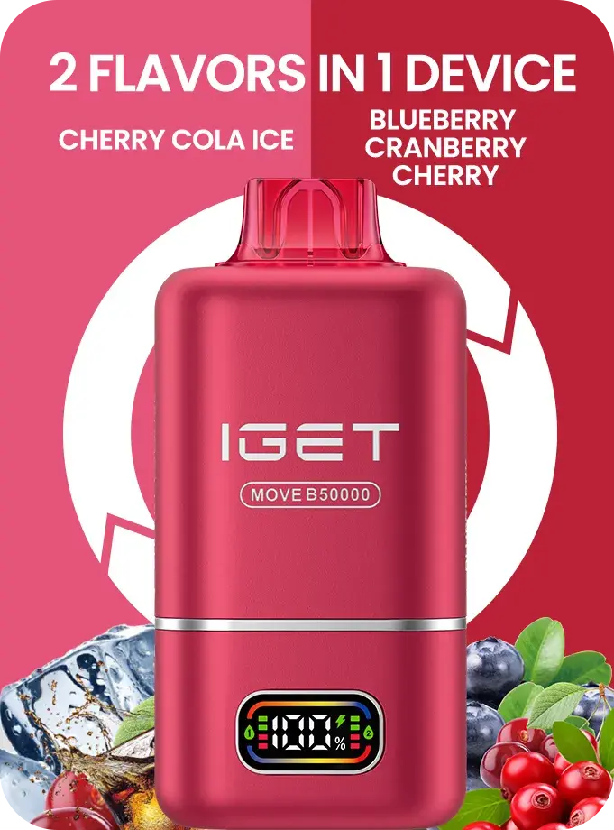 IGET MOVE B50000 (50k Puffs – 2 Flavours in 1 device) - Vape Shop Shimla VapeshopShimla