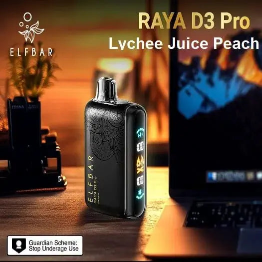 Elf Bar Raya D3 Pro 30K – Lychee Juicy Peach - Vape Shop Shimla VapeshopShimla