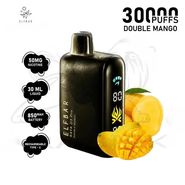 Elf bar Raya d3 pro -30k Double mango - Vape Shop Shimla VapeshopShimla