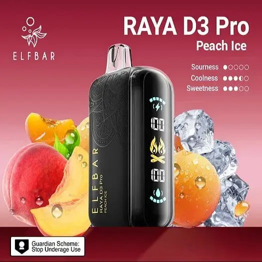 Elf bar Raya d3 pro -30k Peach ice - Vape Shop Shimla VapeshopShimla