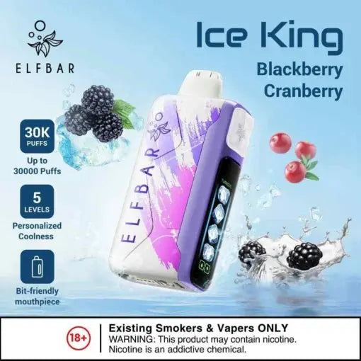 Elf Bar Ice King – Blackberry Cranberry – 30K - Vape Shop Shimla VapeshopShimla
