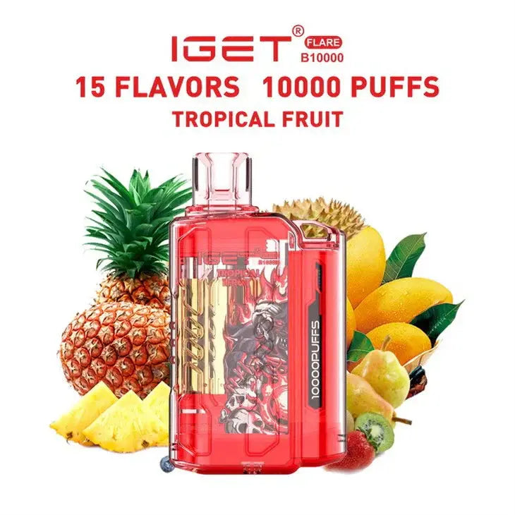 IGET FLARE B10000 – Tropical Fruit - Vape Shop Shimla VapeshopShimla