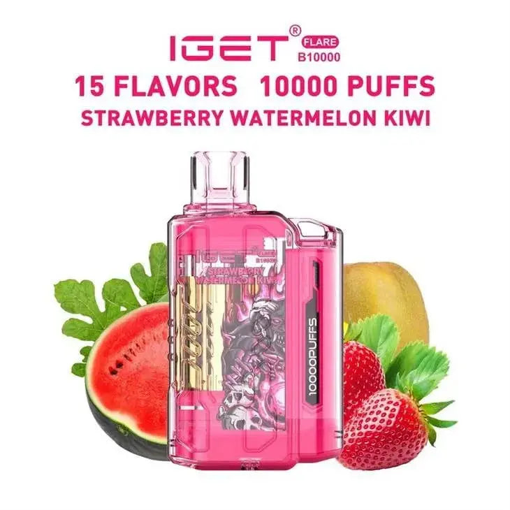 IGET FLARE B10000 – Strawberry Watermelon Kiwi - Vape Shop Shimla VapeshopShimla