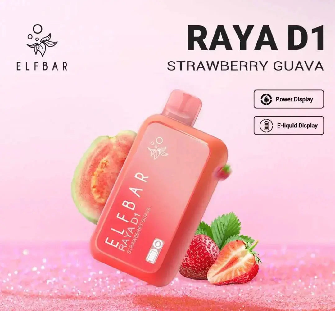 ELF BAR RAYA D1 – Strawberry Guava - Vape Shop Shimla VapeshopShimla