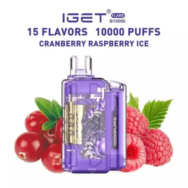 IGET FLARE B10000 – Cranberry Raspberry ice - Vape Shop Shimla VapeshopShimla